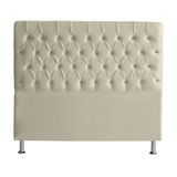 Cabeceira De Cama Box Paris Casal 140 Cm Botão Strass Suede Porcelana Do Lar Móveis
