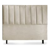 Cabeceira De Cama Box Roma Casal 140 Cm Suede Bege Do Lar Móveis E Decoração
