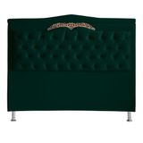 Cabeceira De Cama Box Madri Casal Queen 160 Cm Suede Verde Do Lar Móveis E Decoração