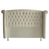 Cabeceira De Cama Box Luxo Casal 140 Cm Suede Porcelana Do Lar Móveis
