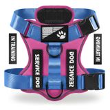 Colete Refletivo Demigreat Service Dog Harness Com 5 Adesivos