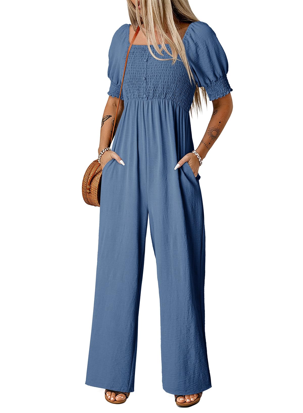 Macacão Dokotoo 2025 De Verão Com Mangas Boho Com Babados Para Mulheres