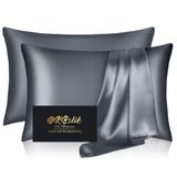 Fronhas De Seda Dkbslik Mulberry Silk Standard, Pacote Com 2