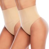 Calcinha Tanga Shapewear Tummy Control Body Shaper Werena