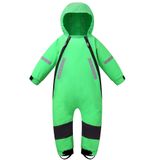 Macacão Impermeável Rain Suit Hapiu Kids Toddler Verde 5t