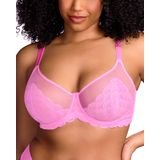 Sutiã Hsia Minimizer Mermaid Scales, Renda, Cobertura Total, Feminina