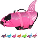 Colete Salva-vidas Para Cães Dogcheer Cute Shark Para Natação - Rosa S