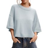 Suéter De Manga Curta Saodimallsu Summer Oversized Women