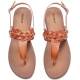 Sandálias Femininas Veittes Flat Slide Classic Com Alça Em T No Tornozelo