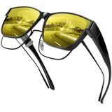 Óculos De Sol Fit Over Urumqi Polarizados Uv400 Para Homens E Mulheres