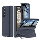 Suporte De Capa Para Samsung Z-fold-5 Kaiiecal Slim Hinge Azul