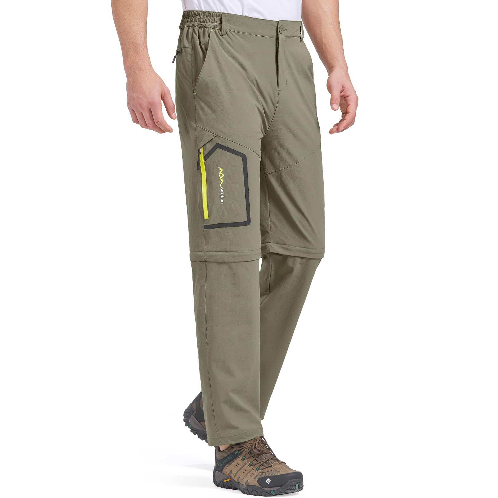 Calças De Caminhada Jessie Kidden Conversíveis Quick Dry Para Homens