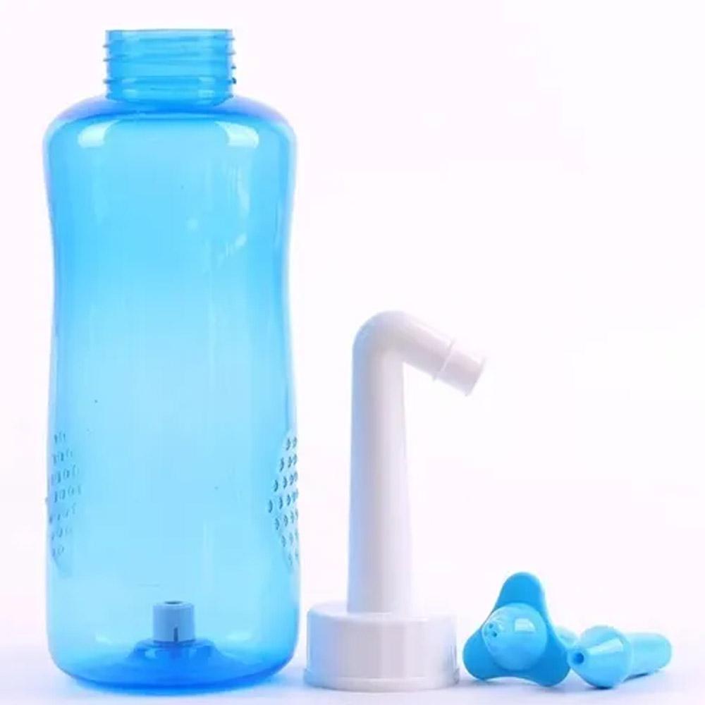 Higienizador Lavador Limpador Nasal Nariz Narina Ameniza Sinusite Rinite Garrafa 300ml
