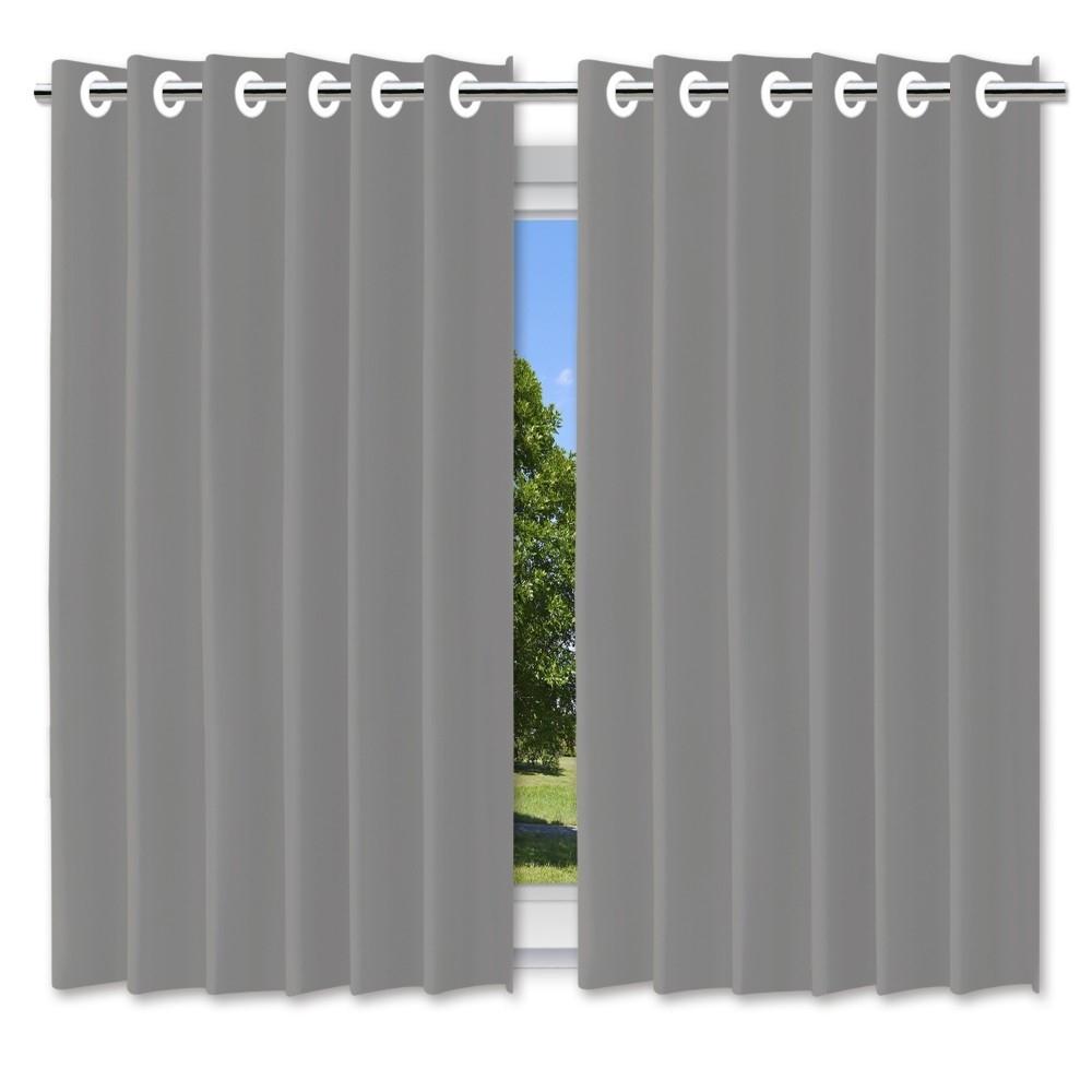 Cortina Blackout Pelicula C/ Ilhos 200x140cm Pvc Sala Quarto