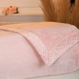 Cobertor Casal Trussardi Microfibra Piemontesi Rosa Perla