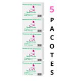 5 Pacotes Papel Toalha Interfolha 2 Dobras 20x21 5000 Folhas