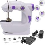 Máquina De Costura Portátil Portátil Bivolt Branca 110v 220v