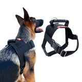 Peitoral Tático Para Cachorro - Tamanho M - Preto