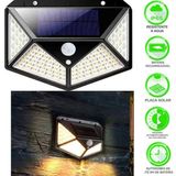 Luminária Led Solar Resistente À Água Design Moderno