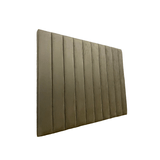 Cabeceira Estofada King 10 Blocos Não É Segredo Suede Amassado Marrom Claro 195x120