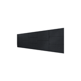 Cabeceira Estofada King 13 Blocos Não É Segredo Suede Amassado Preto 195x60