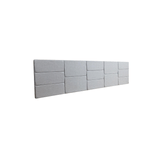 Cabeceira Estofada King 13 Blocos Não É Segredo Suede Amassado Cinza 195x60