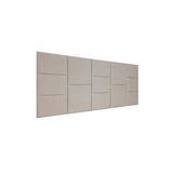 Cabeceira Estofada King 13 Blocos Não É Segredo Suede Liso Bege 195x60