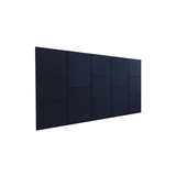 Cabeceira Estofada King 13 Blocos Não É Segredo Suede Liso Azul Marinho 195x60