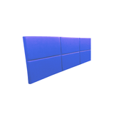 Cabeceira Estofada King 6 Blocos Não É Segredo Courvin Azul 195x60