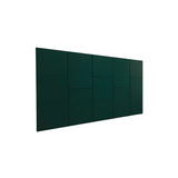 Cabeceira Estofada King 13 Blocos Não É Segredo Suede Liso Verde 195x60
