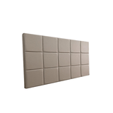 Cabeceira Estofada King 15 Blocos Não É Segredo Suede Amassado Marrom Claro 195x90