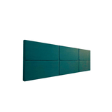 Cabeceira Estofada King 6 Blocos Não É Segredo Suede Liso Verde 195x60