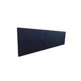 Cabeceira Estofada King 6 Blocos Não É Segredo Suede Liso Azul Marinho 195x60