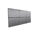 Cabeceira Estofada King 6 Blocos Não É Segredo Veludo Cristal Cinza 195x60