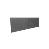 Cabeceira Estofada King 8 Blocos Não É Segredo Suede Amassado Cinza 195x60