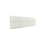 Cabeceira Estofada King 8 Blocos Não É Segredo Courvin Branco 195x60