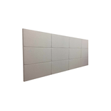 Cabeceira Estofada Queen 12 Blocos Não É Segredo Suede Amassado Bege Claro 160x90