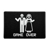 Capacho/tapete 60x40cm - Game Over Casamento