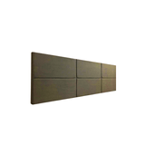 Cabeceira Estofada Queen 6 Blocos Não É Segredo Suede Animale Marrom Escuro 160x60