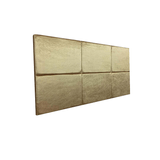 Cabeceira Estofada Queen 6 Blocos Não É Segredo Veludo Cristal Bege 160x60
