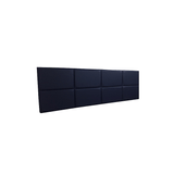 Cabeceira Estofada Queen 8 Blocos Não É Segredo Courvin Azul Marinho 160x60