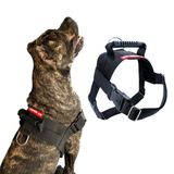 Coleira Peitoral Tático Para Cachorro - Gg - Preto