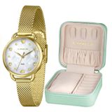 Relógio Lince Feminino Ref: Lrgh225l32 B1kx Dourado Estojo