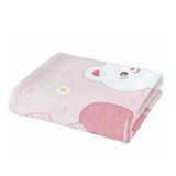 Toalha Banho Infantil Felpudo 70x115cm Morangos Dohler