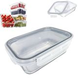 Pote Hermético De Vidro Compacto 640ml - Conservação E Vedação