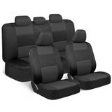 Capas De Assento De Carro Bdk Polypro Full Set Charcoal On Black