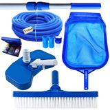 Kit Limpeza Piscinas Mangueira Ecológica 5mt Cabo 2mt Estojo