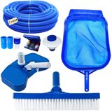 Kit Limpeza Piscina Mangueira Ecológica 7m Clorador E Estojo