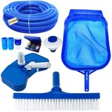 Kit Limpeza Piscina Mangueira Ecológica 8m Clorador E Estojo