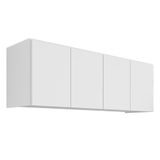 Armário Aéreo Multiuso Lavanderia 118cm Monna Branco Z34 - Mpozenato